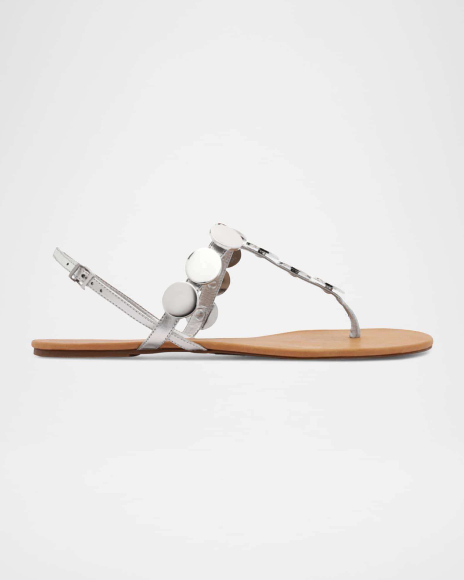 Acacia Metallic Coin Flat Sandals Product Image