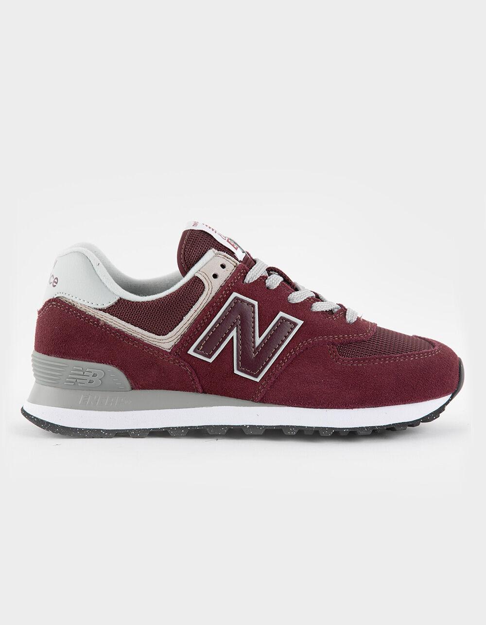 NEW BALANCE 574 Womens Shoes - BURGUNDY Product Image
