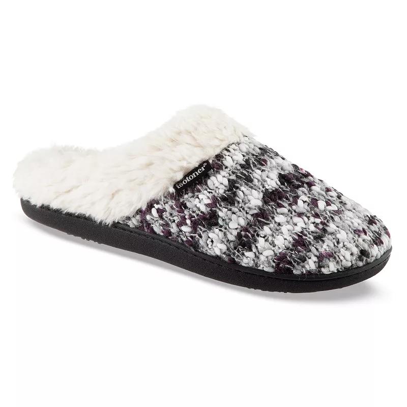 Isotoner Women's Sweater Knit Amanda Hoodback Slippers Product Image