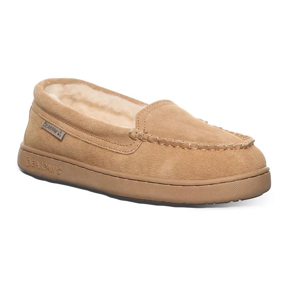 Bearpaw Jamie Girls' Wool Blend Lined Winter Slippers, Girl's, Size: 5, Iced Brown Product Image