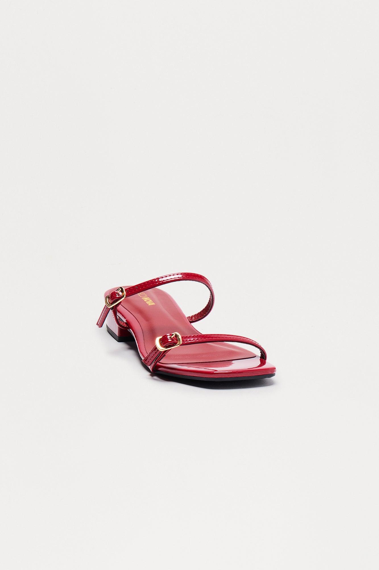 Arnie Heeled Sandals - Red Product Image