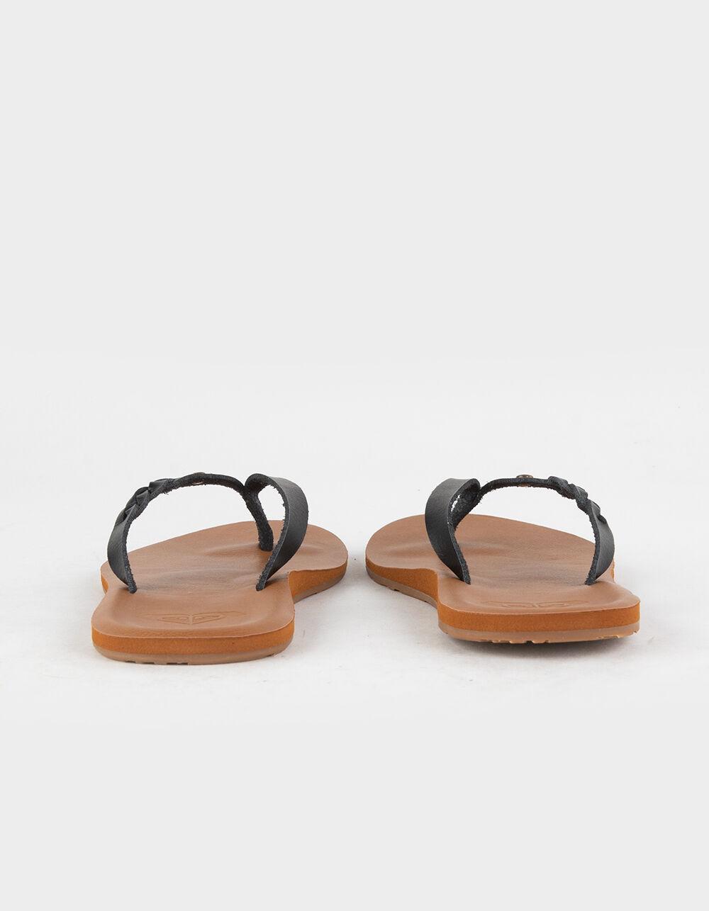 ROXY Liza Womens Thong Sandals - BLACK Product Image