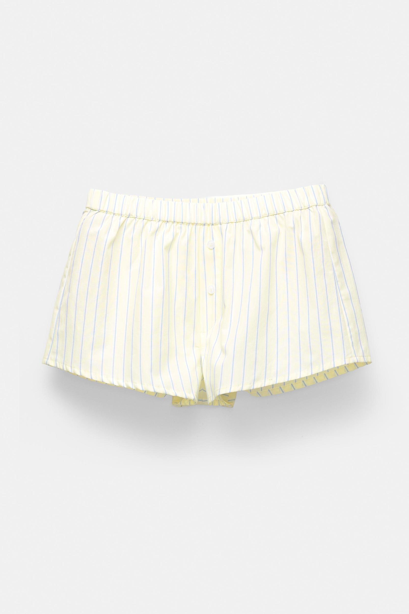 Striped pajama shorts Product Image