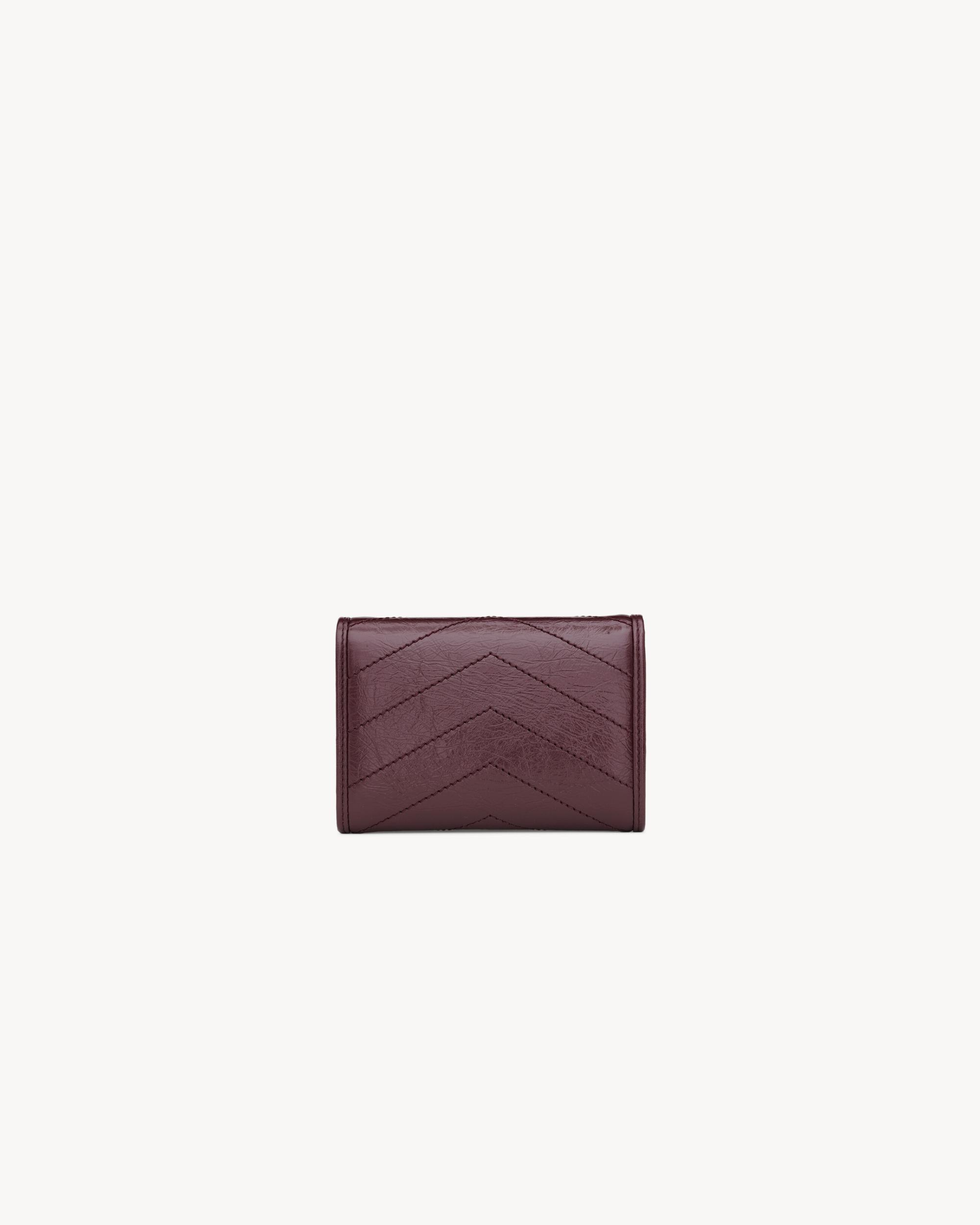 TINY CASSANDRE card case in matte leather Product Image