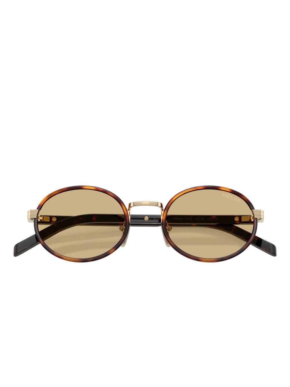 tortoiseshell round-frame sunglasses Product Image