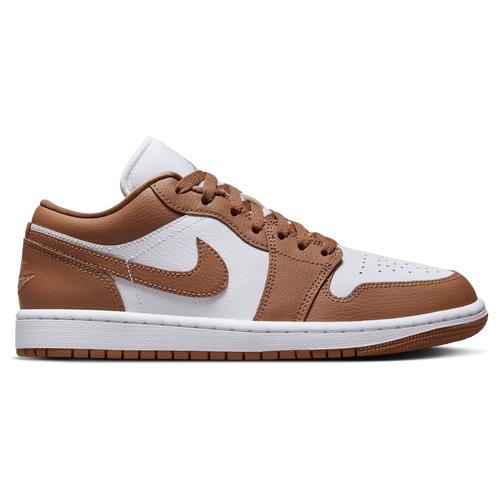 Jordan Womens Jordan AJ 1 Low - Womens Basketball Shoes White/Aluminum Product Image