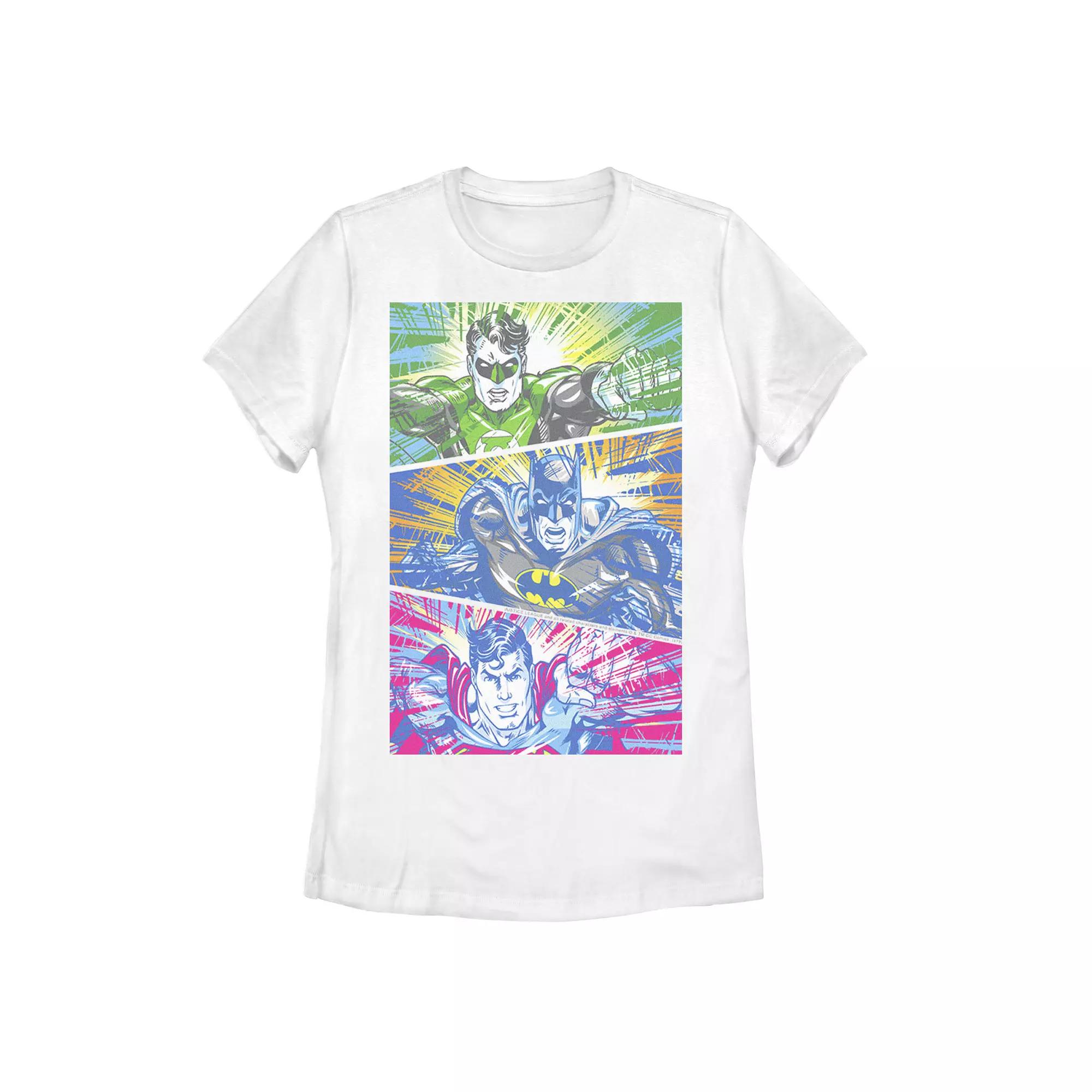 Juniors' DC Comics Green Lantern Batman Superman Graphic Tee, Girl's,  Product Image