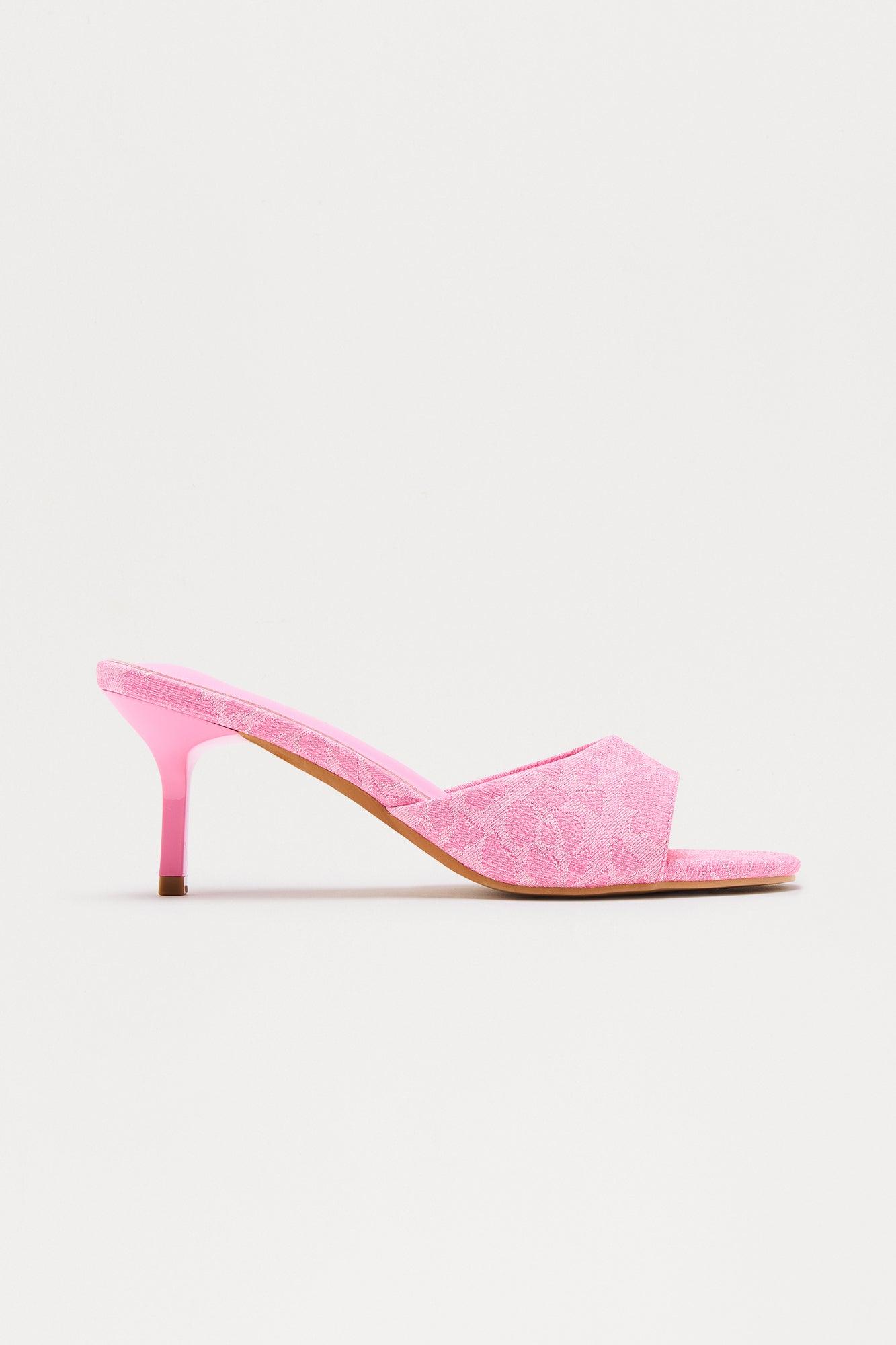 Hailee Square Toe Mules - Pink/combo Product Image