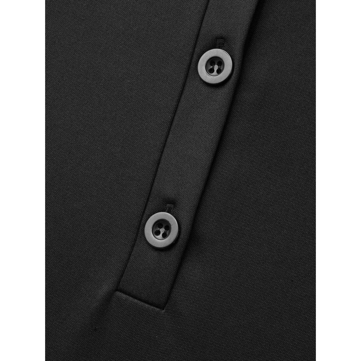 Plus Size Shirt Collar Button Up Midi Dress Black Women Elegant Button Shirt collar Long Sleeve Curvy BloomChic 14-16/1X Product Image