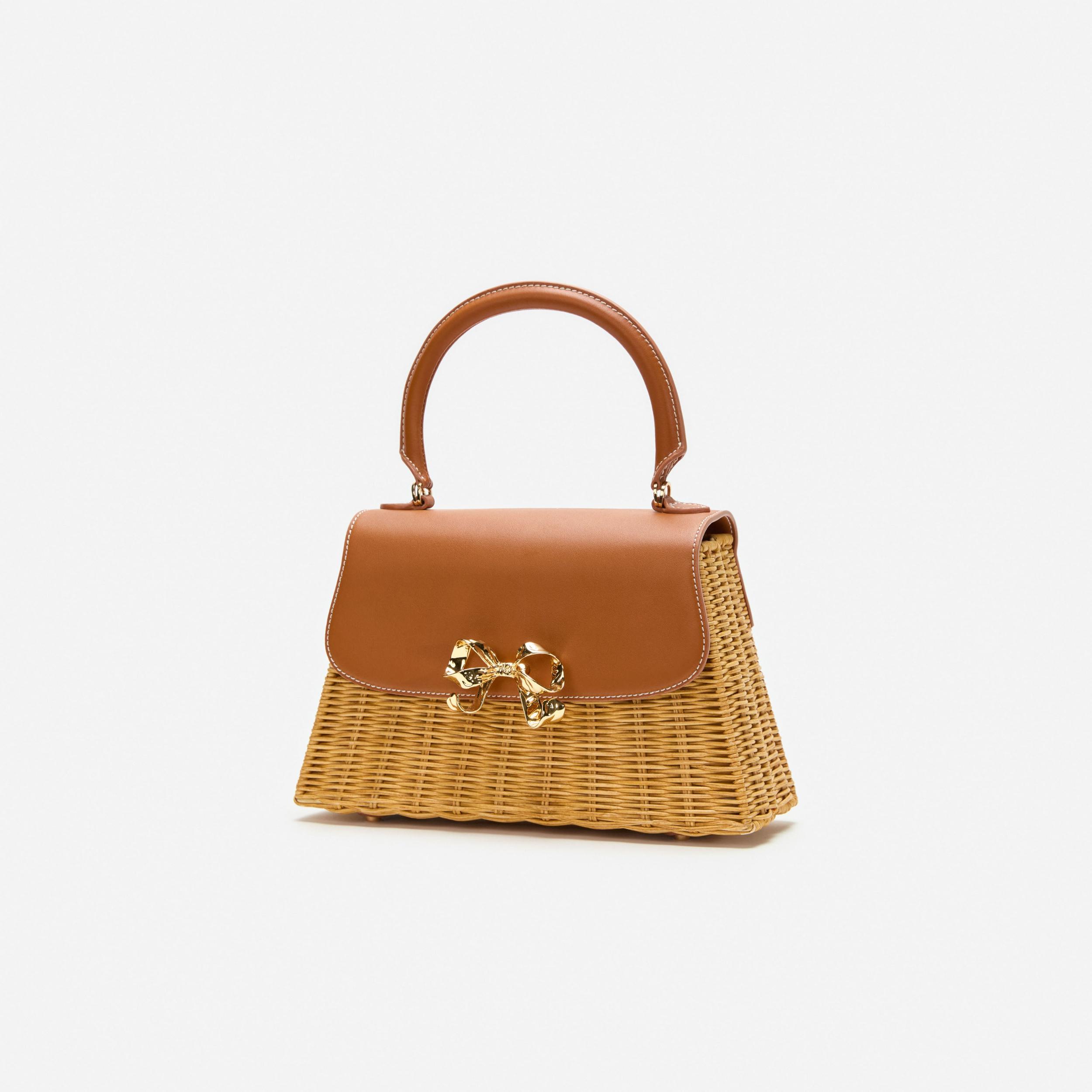 Rattan Mini Bow Bag Product Image