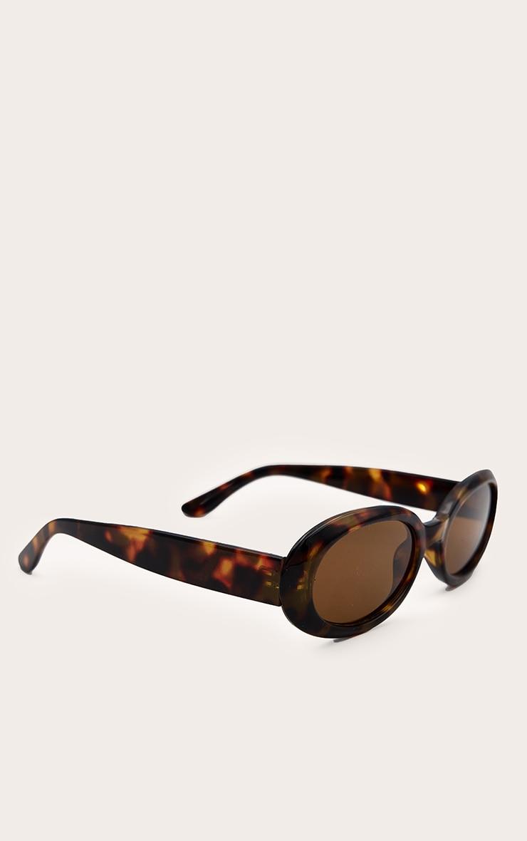 Taupe Small Oval Sunglasses Product Image