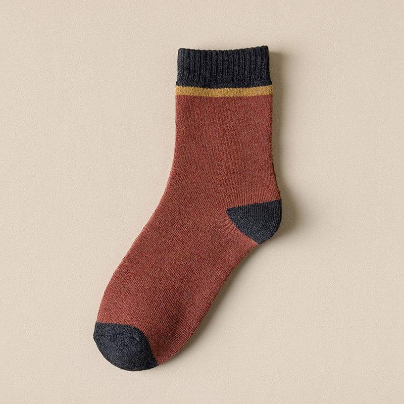 Two Tone Crew Socks Product Image