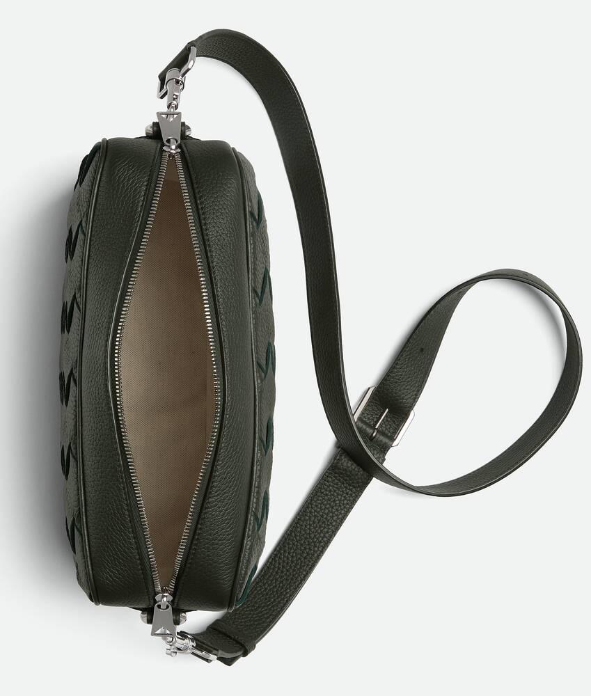 Men's Intrecciato Camera Bag in Dark green Product Image