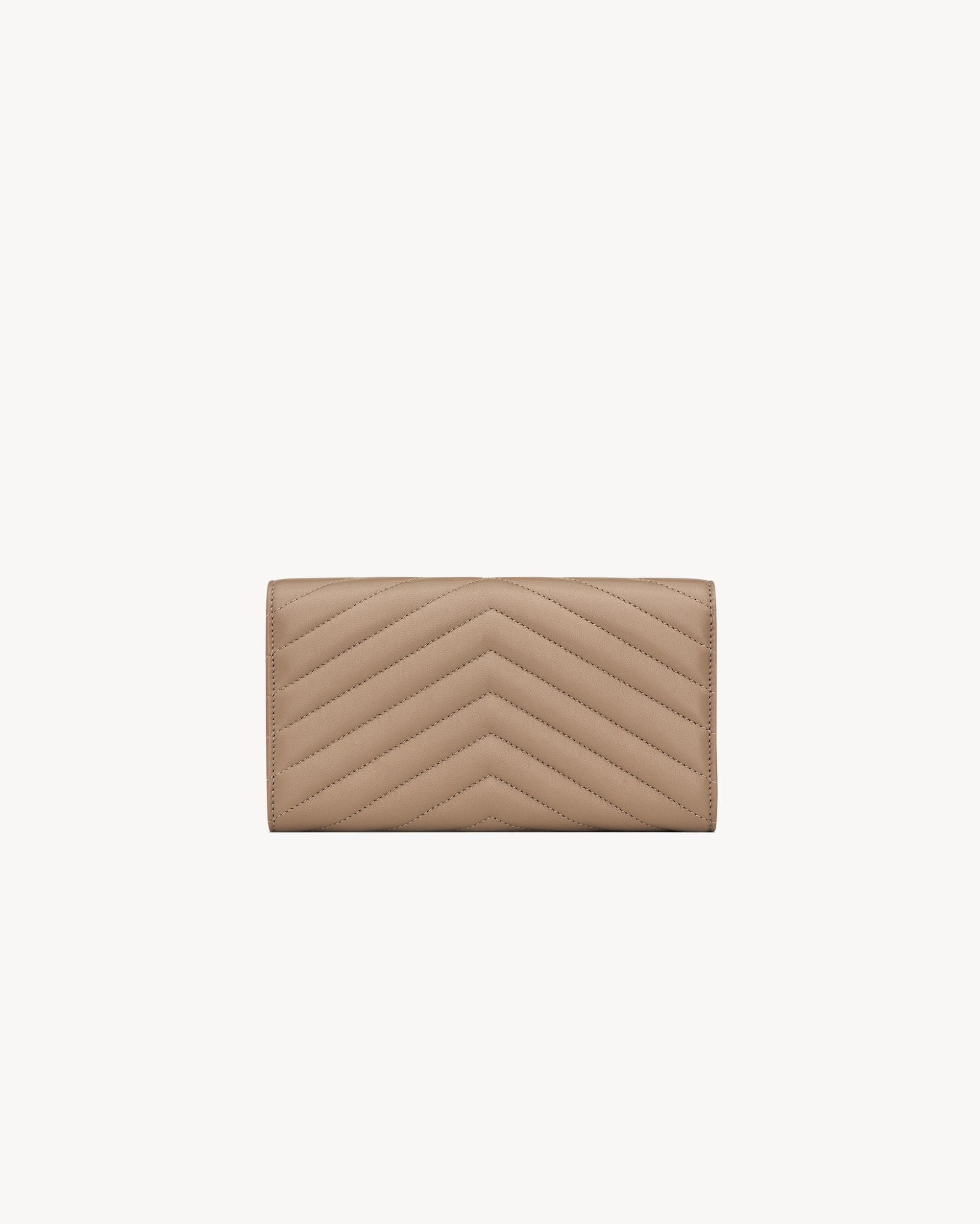 CASSANDRE MATELASSÉ large flap wallet in lambskin Product Image