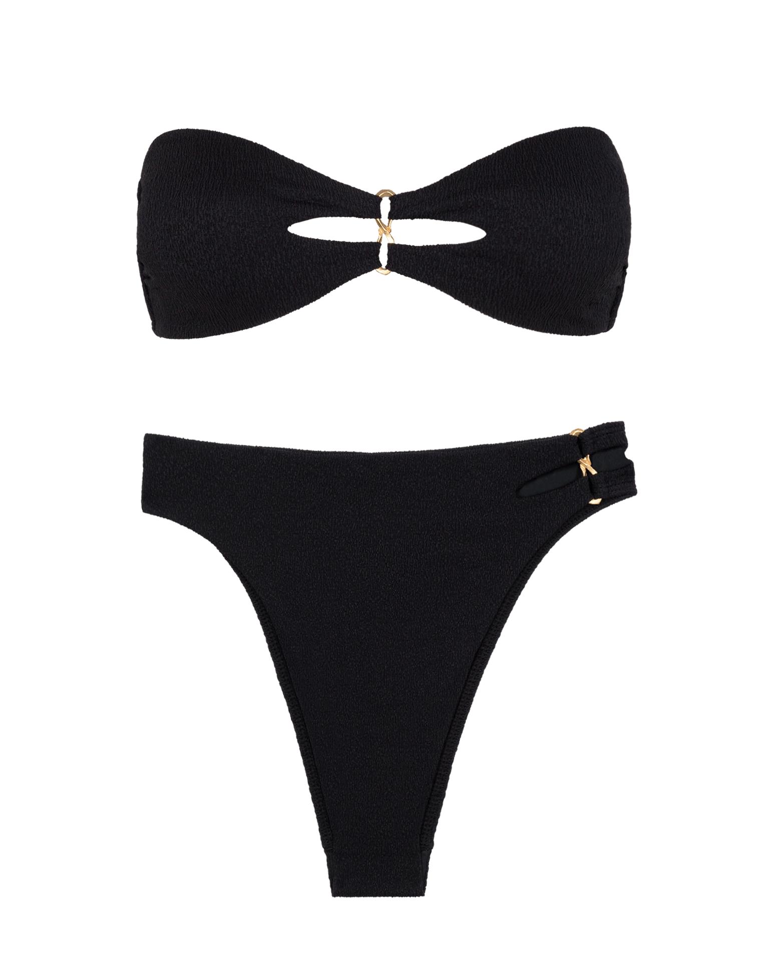 Firenze Solaro Bandeau Top - Black Product Image