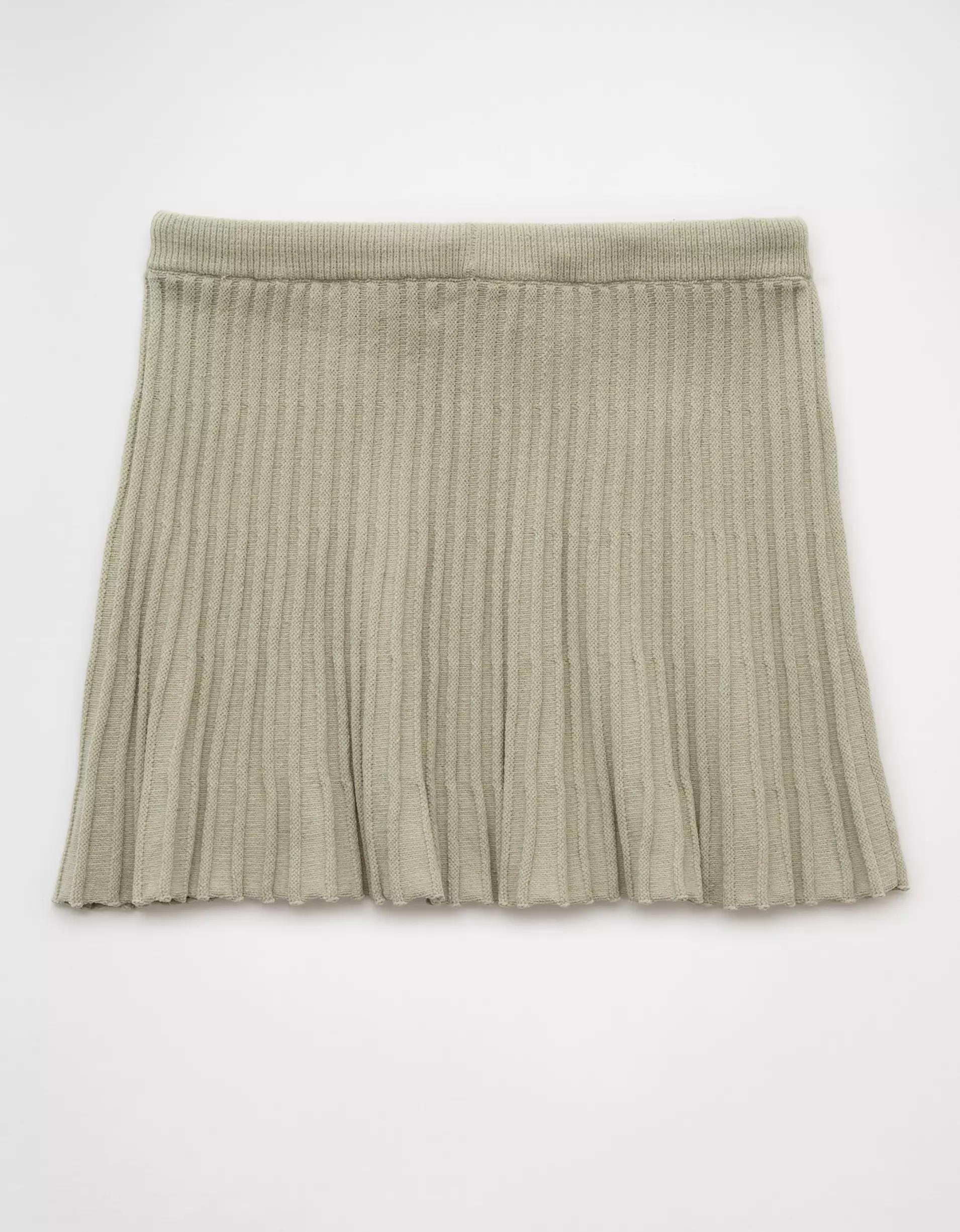 AE Ribbed Knit Mini Skirt Product Image