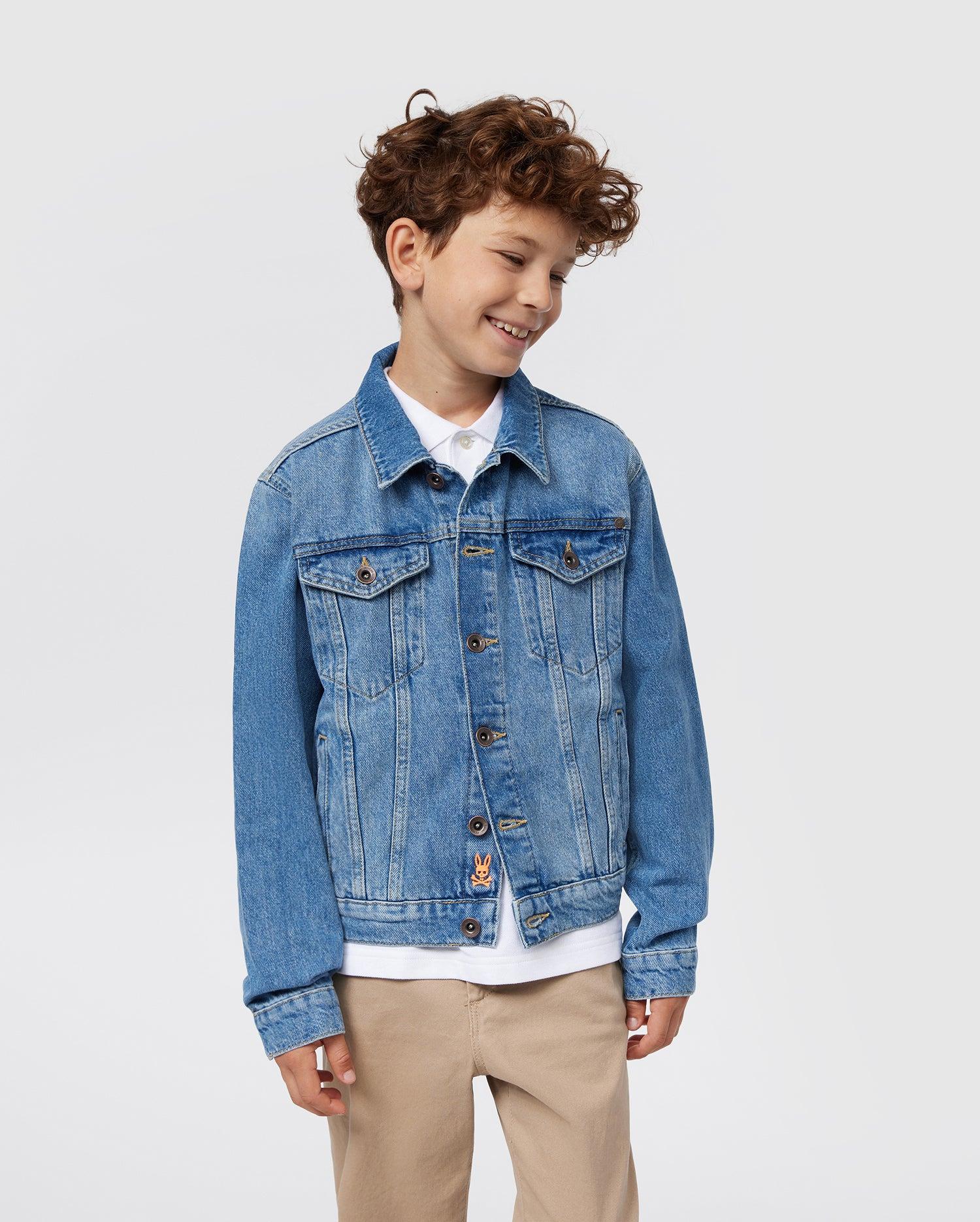 KIDS PATHE DENIM JACKET - B0J741X1CO Product Image
