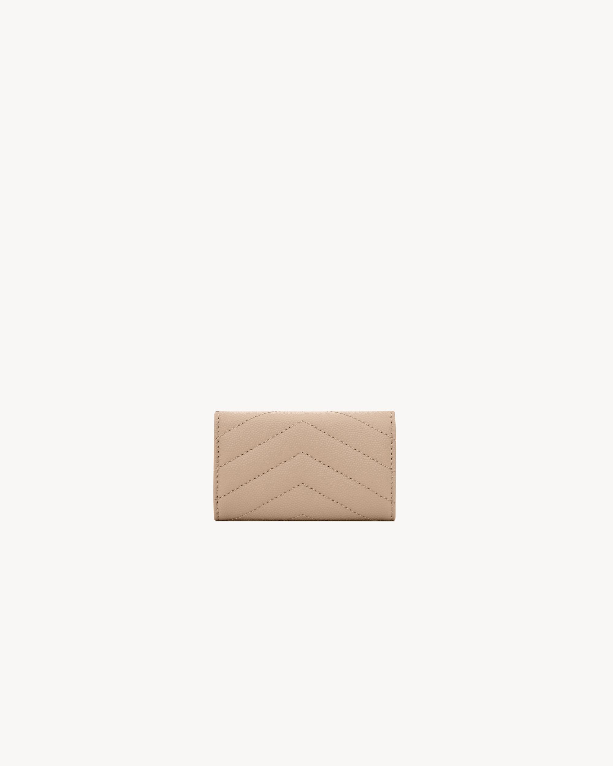 Cassandre matelassé slim key case in grain de poudre leather Product Image