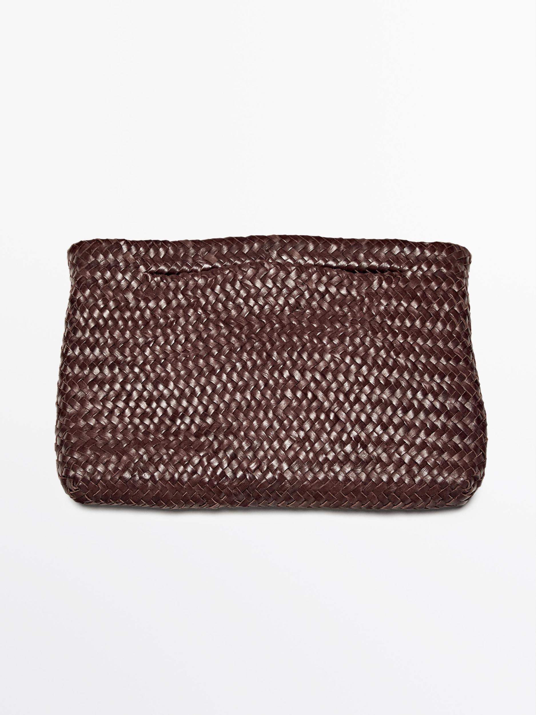 Woven nappa leather mini bag Product Image