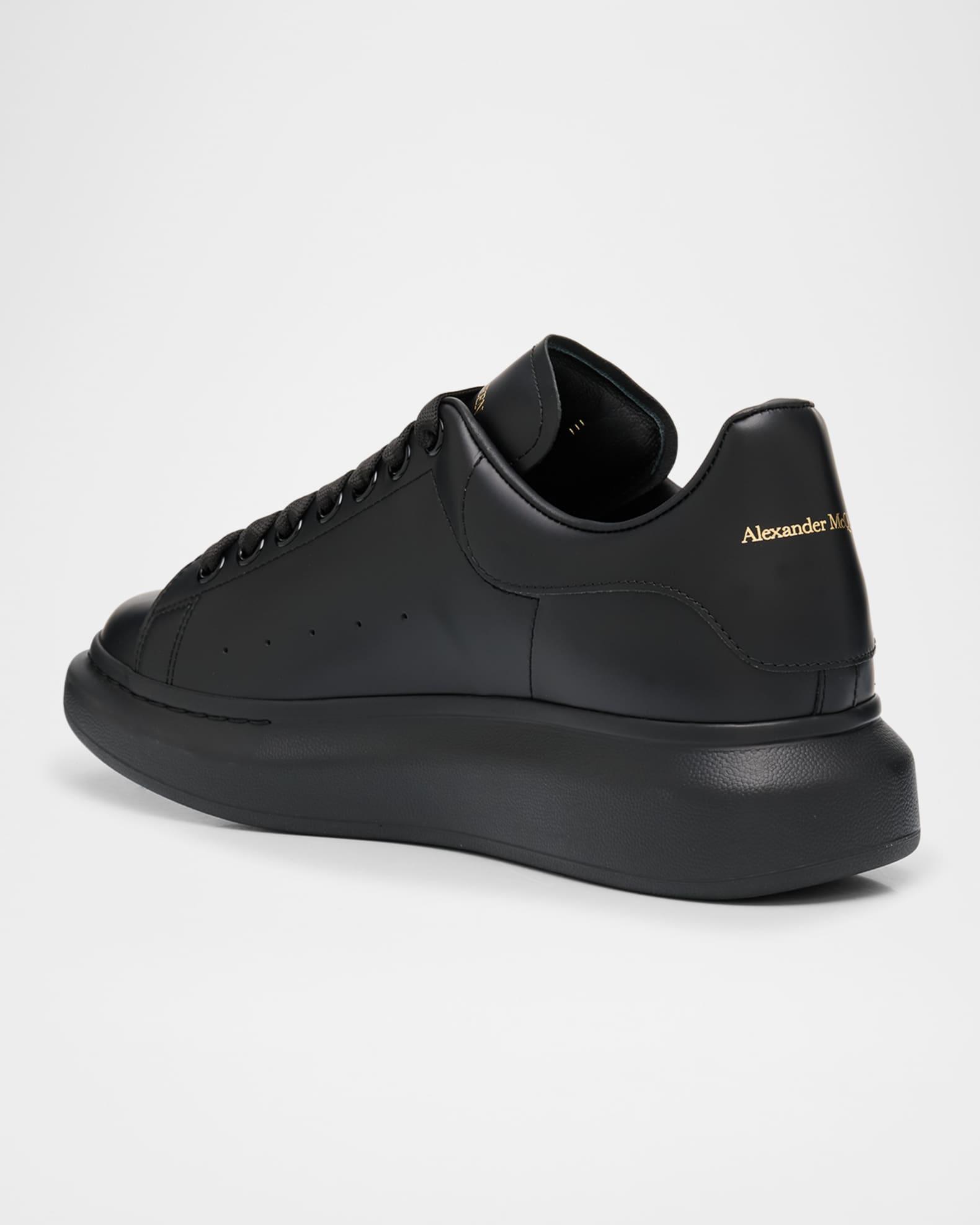 Mens Oversized Leather Platform Sneakers Product Image