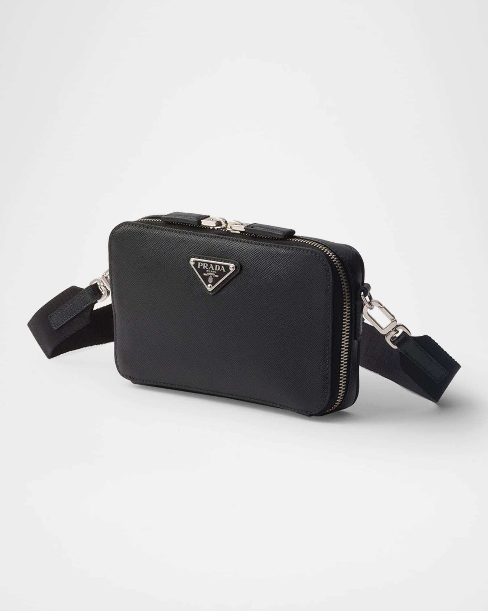 Men's Saffiano Leather Crossbody Bag Product Image