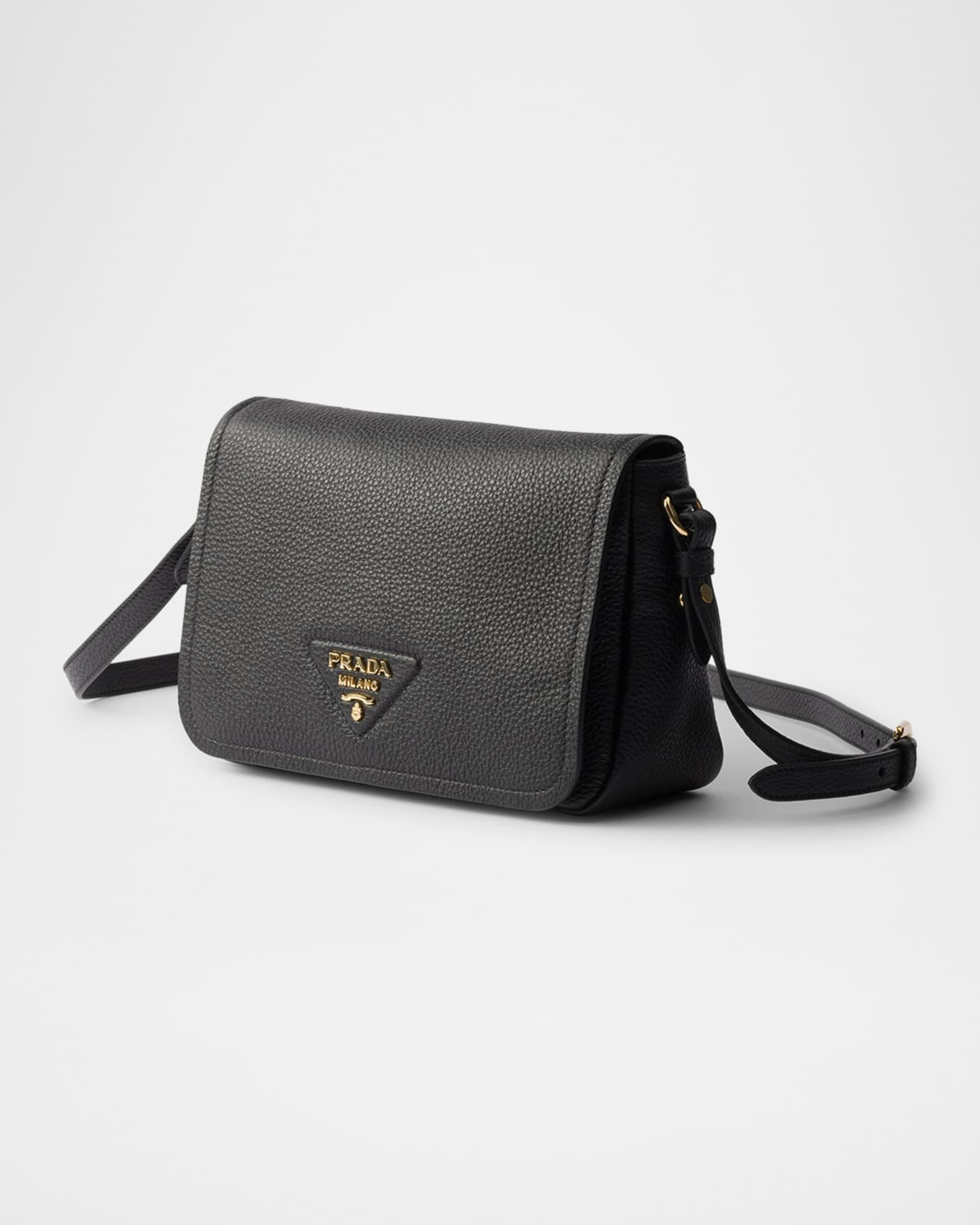 Grained Leather Flap Shoulder Bag Product Image