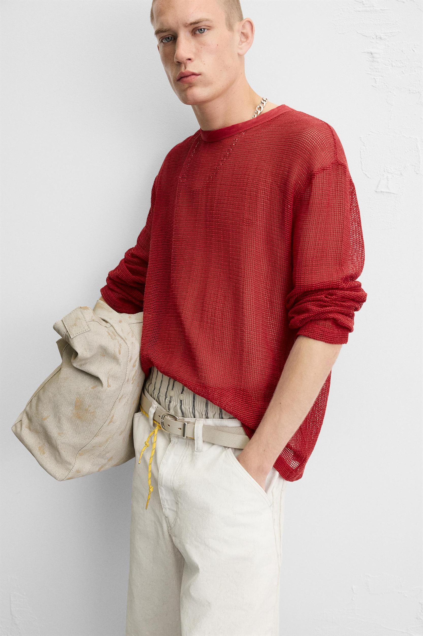 WAXED EFFECT BAGGY FIT DENIM SHORTS Product Image