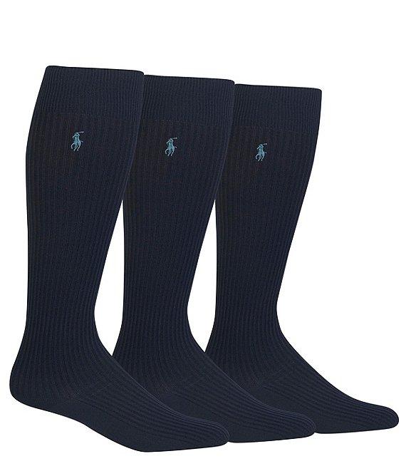 Polo Ralph Lauren Microfiber Dress Socks 3-Pack Product Image