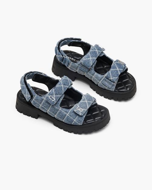 The Quilted Denim Sunny Sandal Product Image