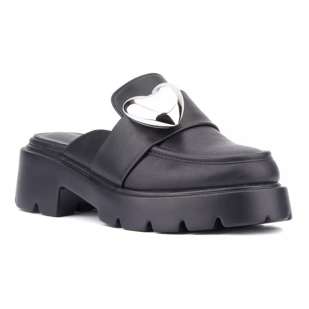 Olivia Miller Heartless Women's Platform Mules,  Product Image