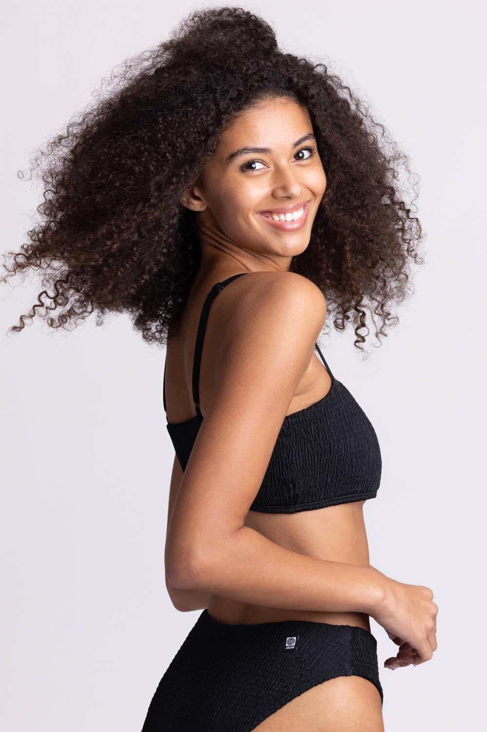 Eva Smocked Bikini Top - Bluewave Female Product Image