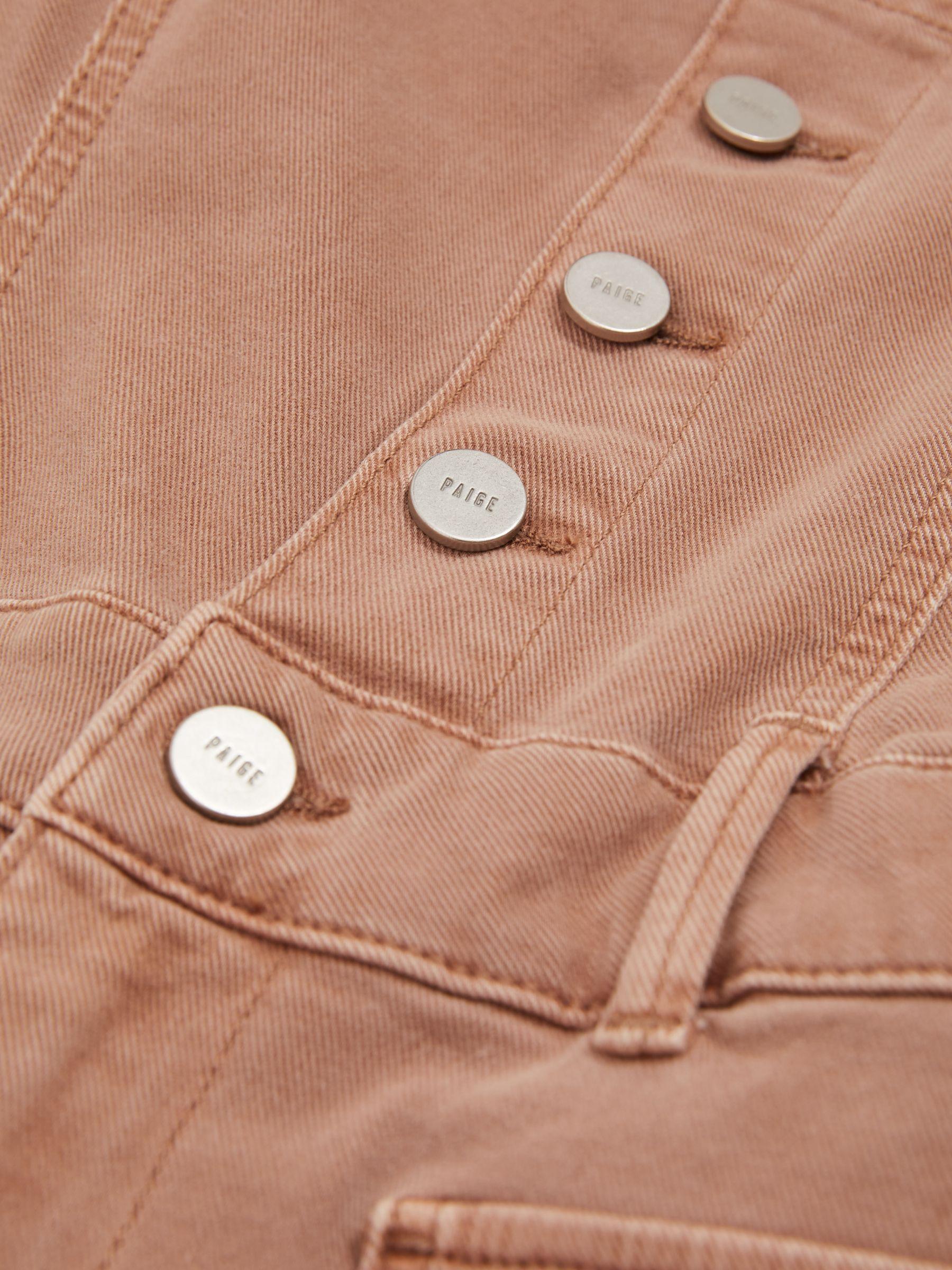 Anessa Rose Paige Rose Cropped Denim Wide Leg Jumpsuit Product Image