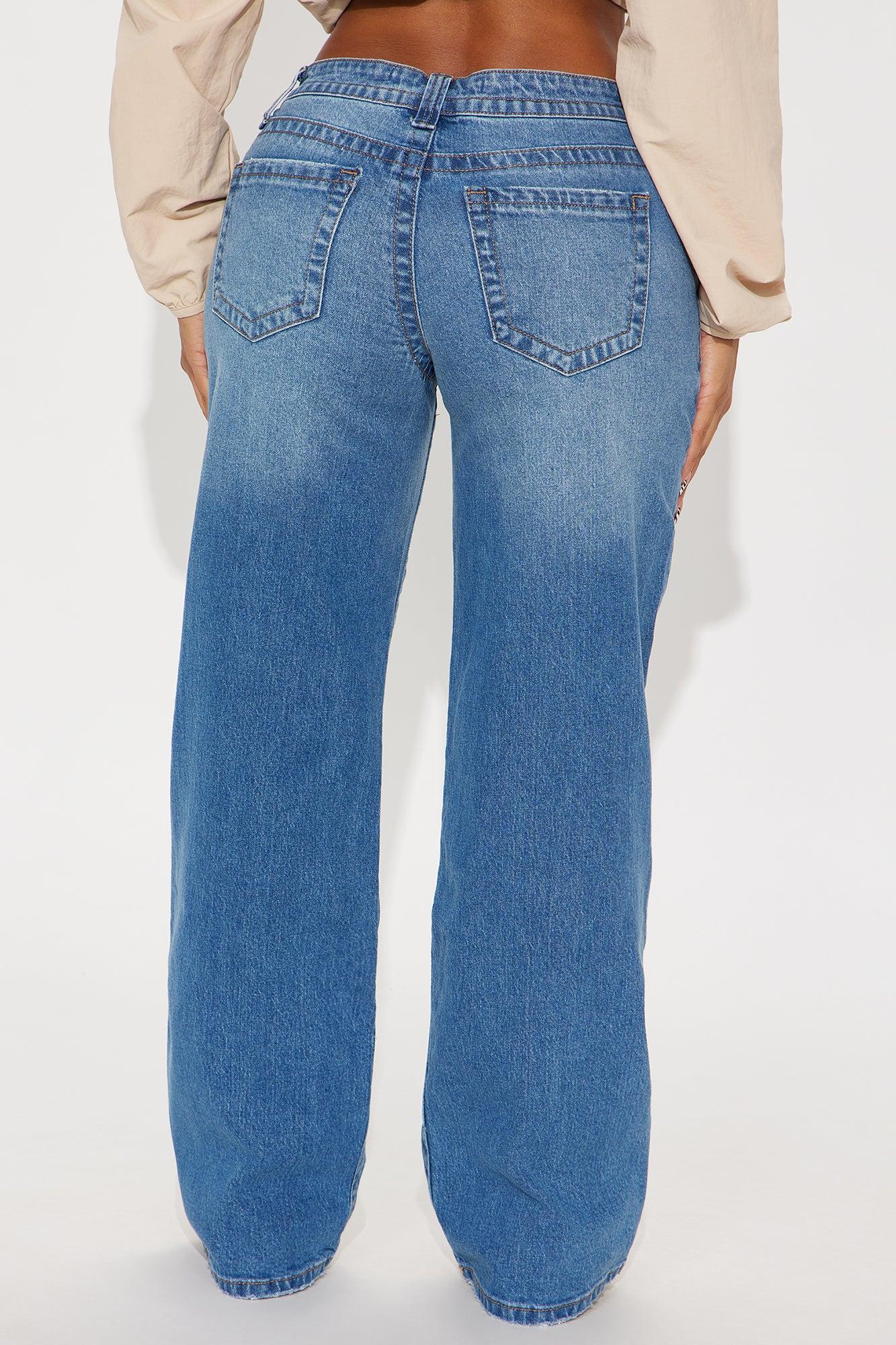 Line It Up Straight Leg Jeans - Medium Wash Female Product Image