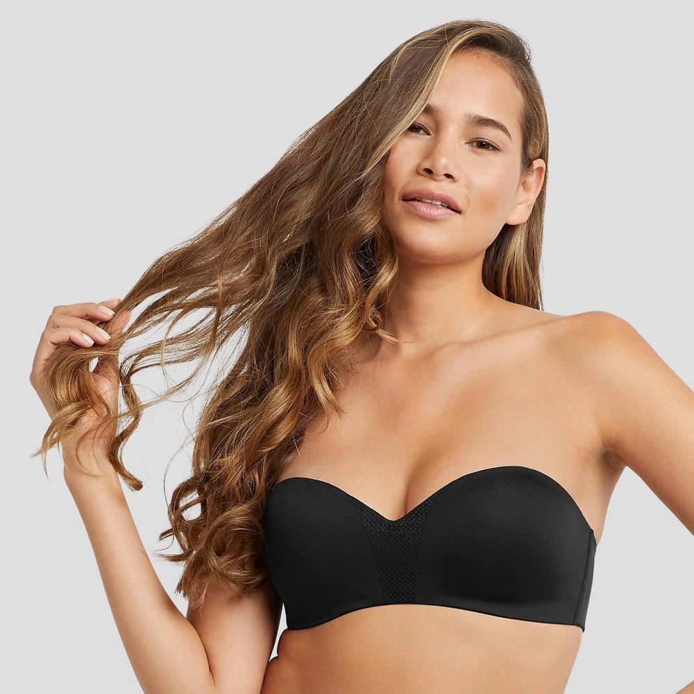 Maidenform Self Expressions Women's Wireless Strapless Bra SE0015 - Black 36D: Backless, Lightly Lined, Convertible Product Image