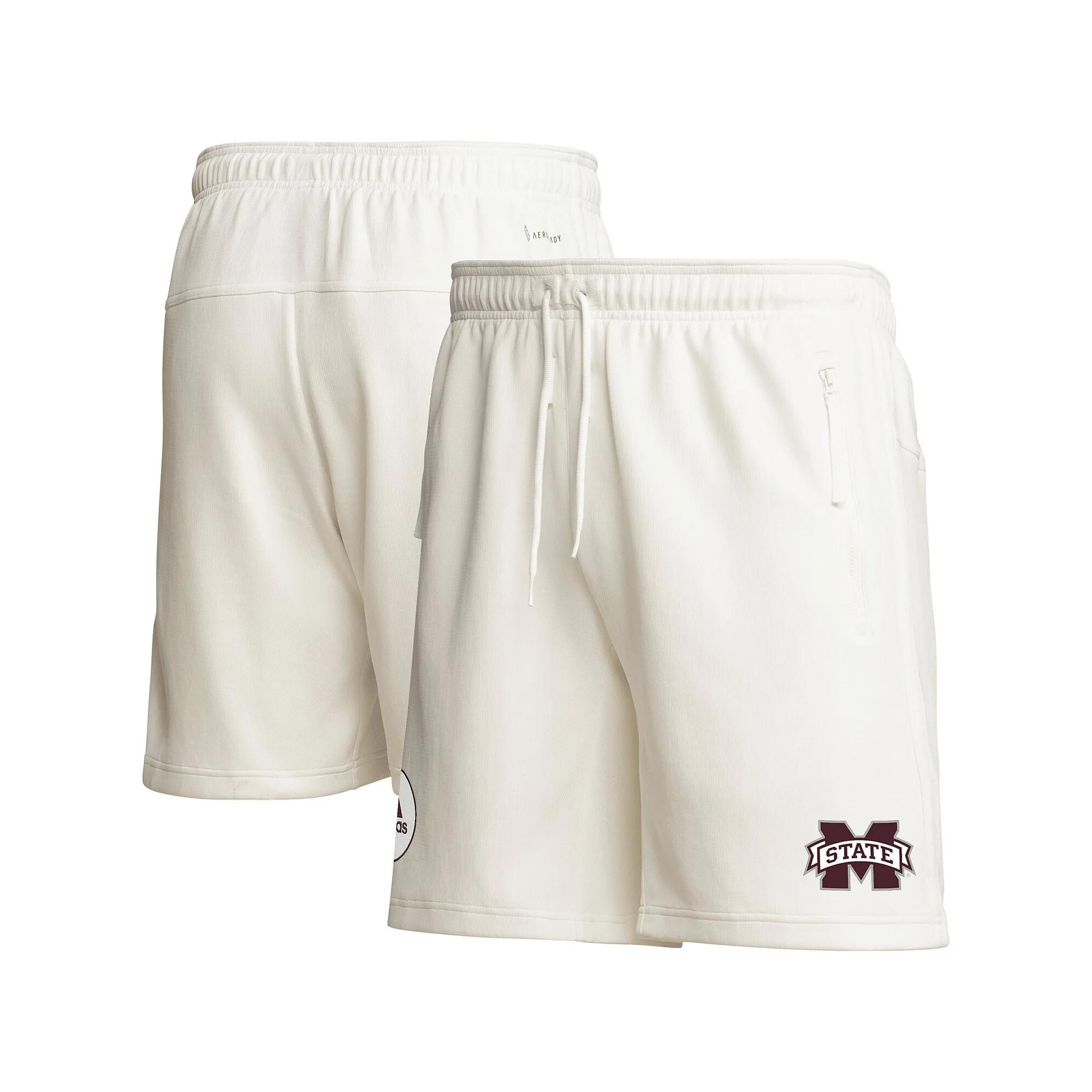 Men's adidas Cream Mississippi State Bulldogs Zero Dye AEROREADY Shorts,  Product Image