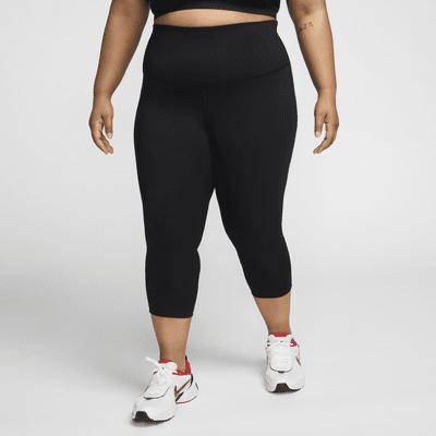 Nike Womens One High-Waisted Crop Leggings (Plus Size) | FN3238-010 Product Image