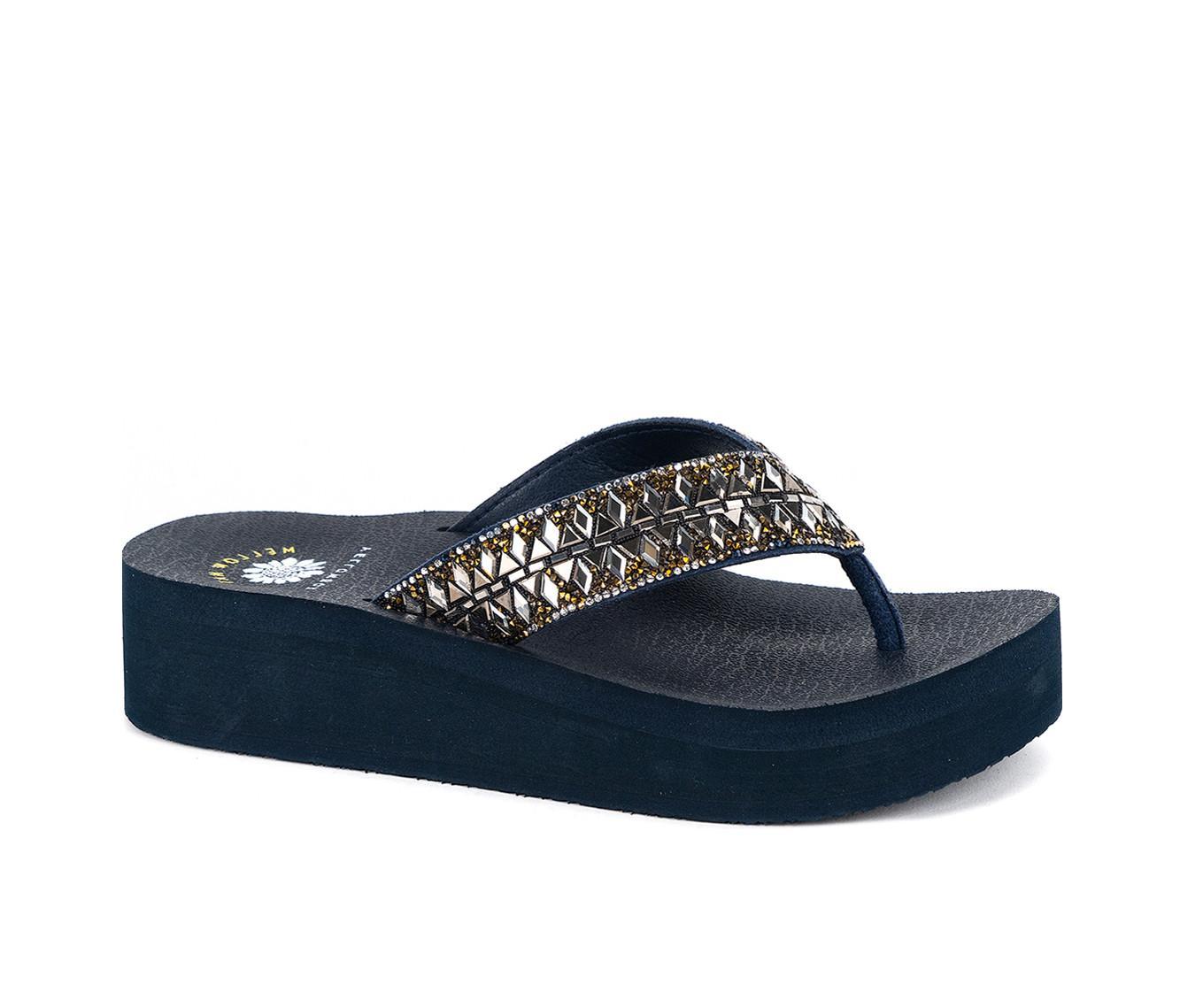 Women's Yellow Box Bersha Wedge Flip-Flops Product Image