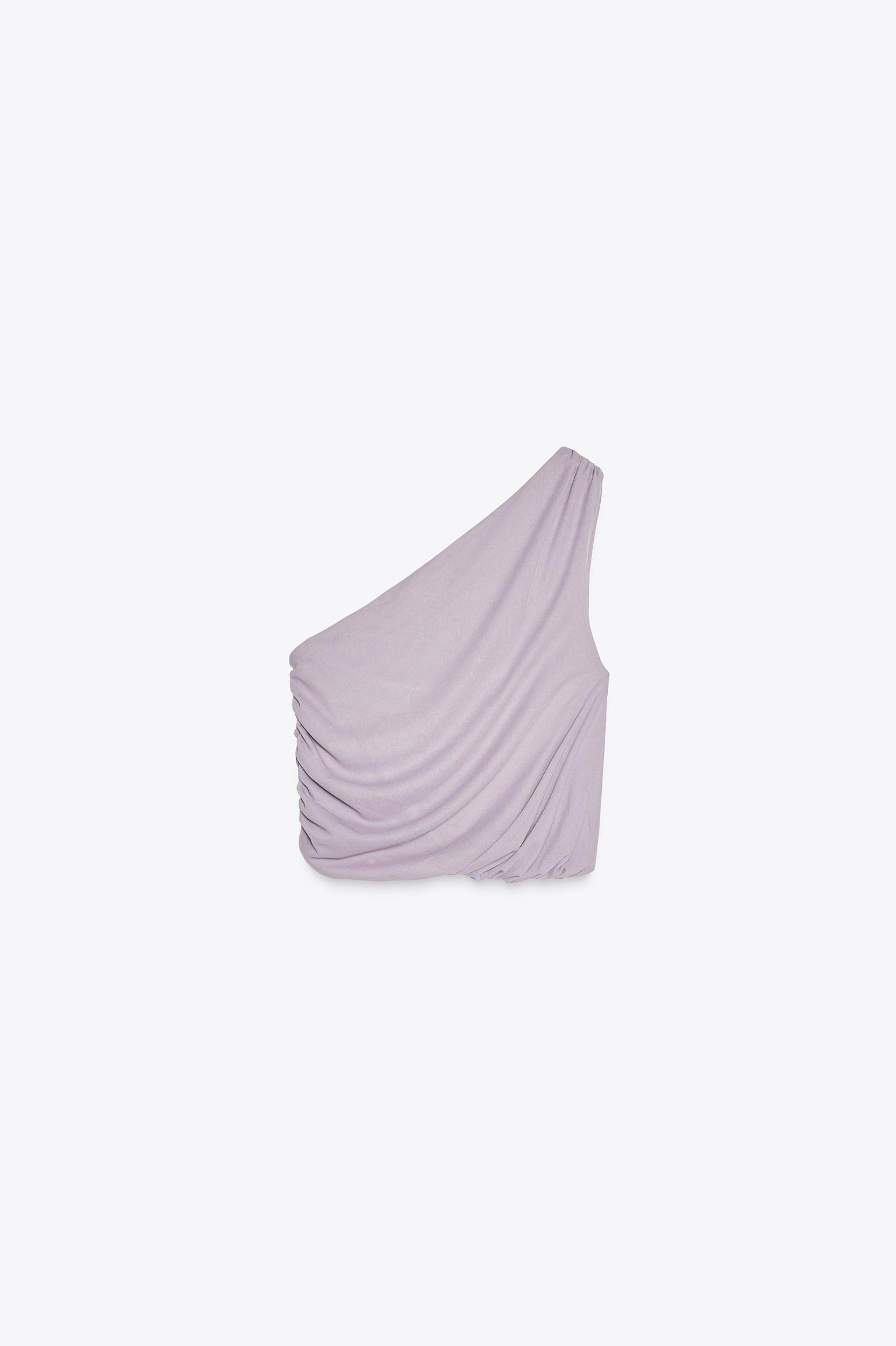 RUCHED TULLE TOP Product Image