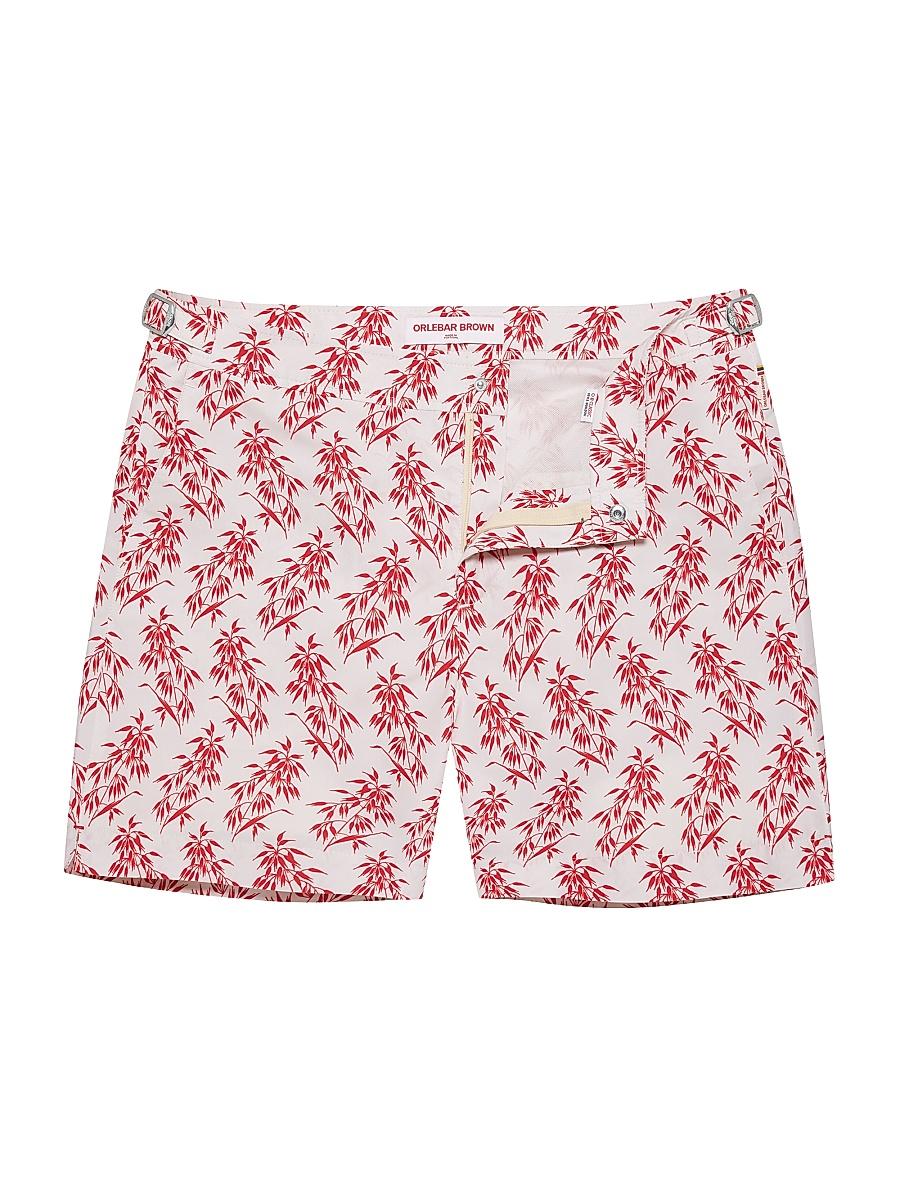 Mens Bulldog Bamboo-Print Shorts Product Image