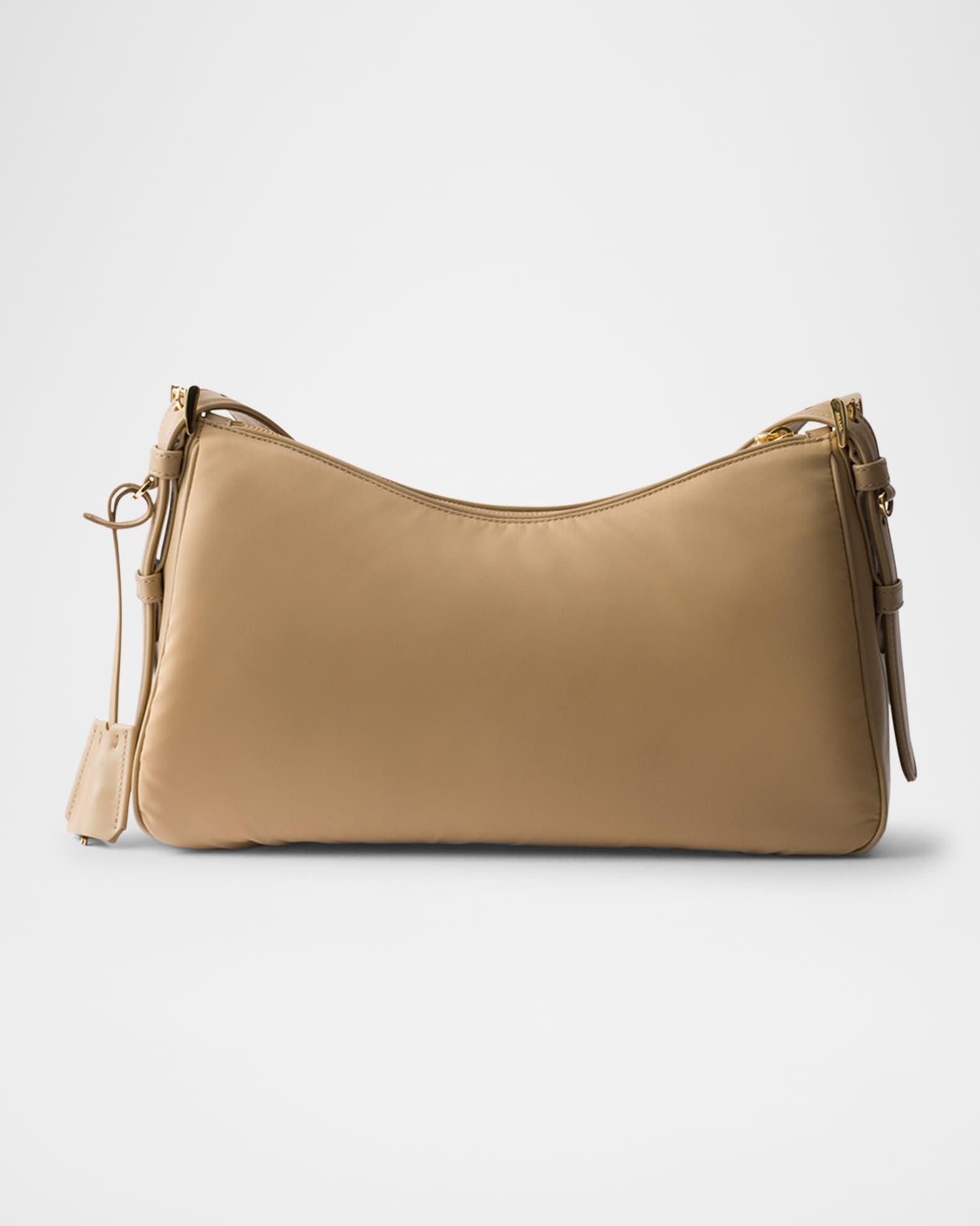 Aimee Large Re-Nylon & Leather Shoulder Bag with Padlock Product Image