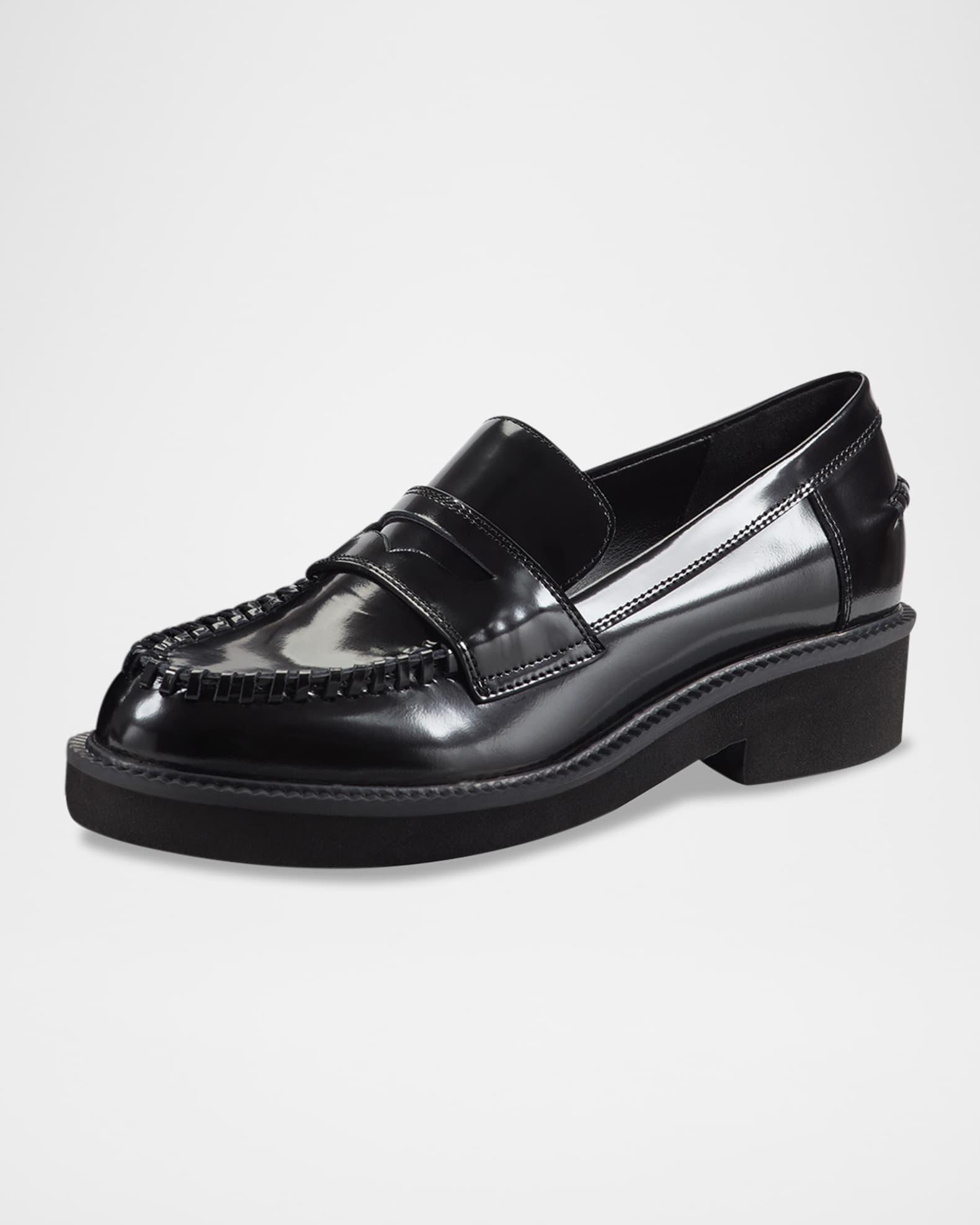 Dagman Whipstitch Leather Loafers Product Image