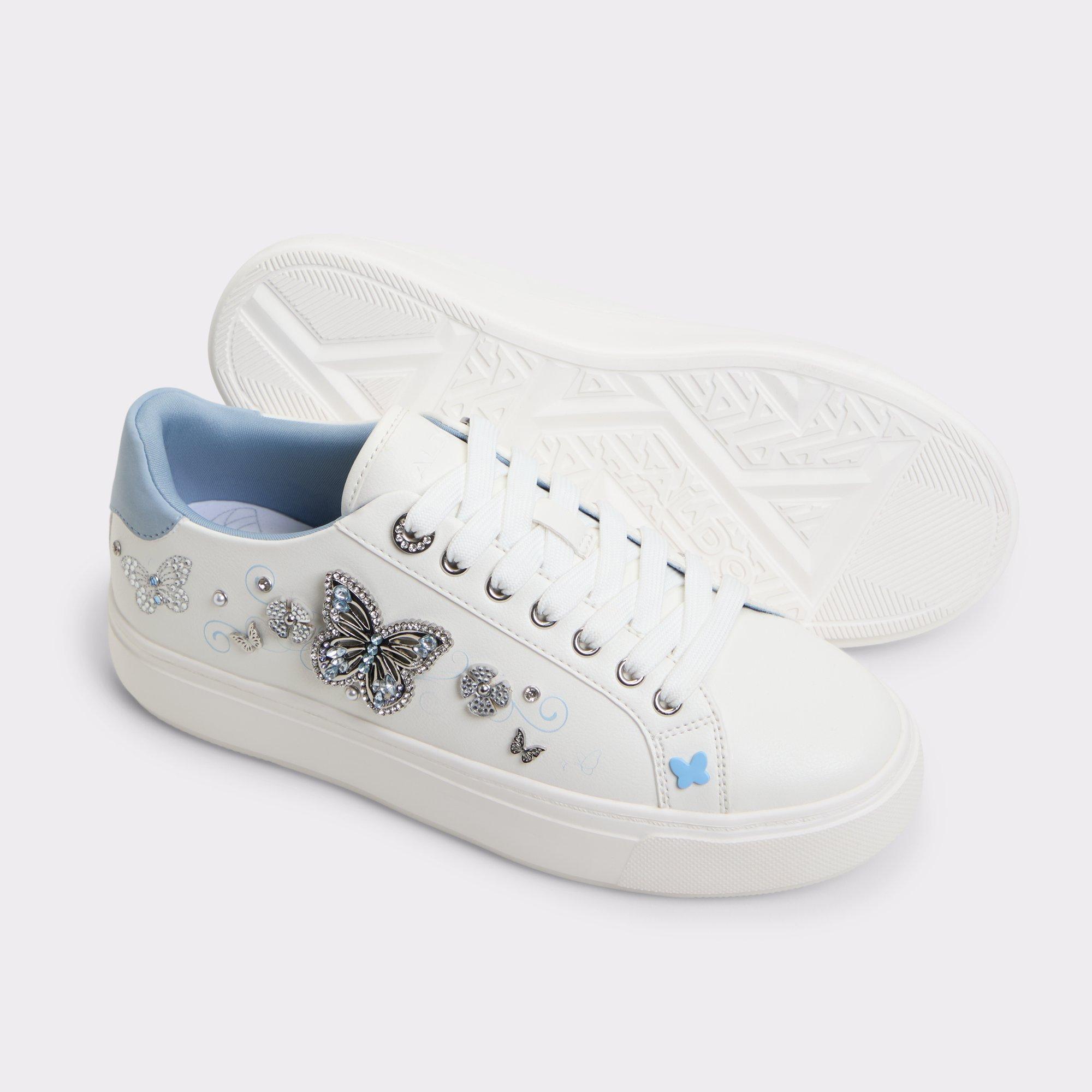 Saxony White/Multi Women's Platform and wedge sneakers | ALDO US Product Image