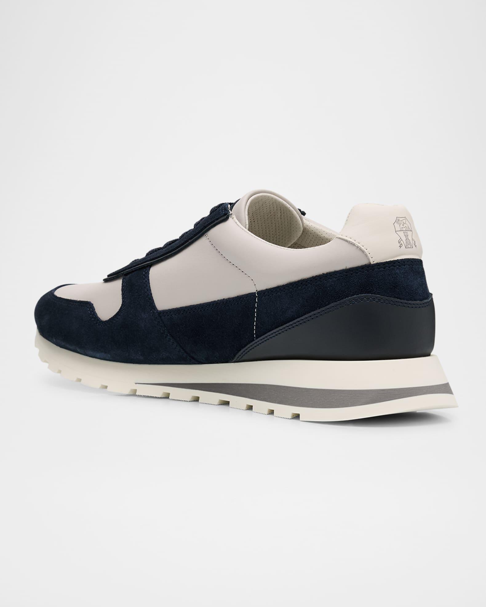 Men's Olimpo Leather and Suede Sneakers Product Image