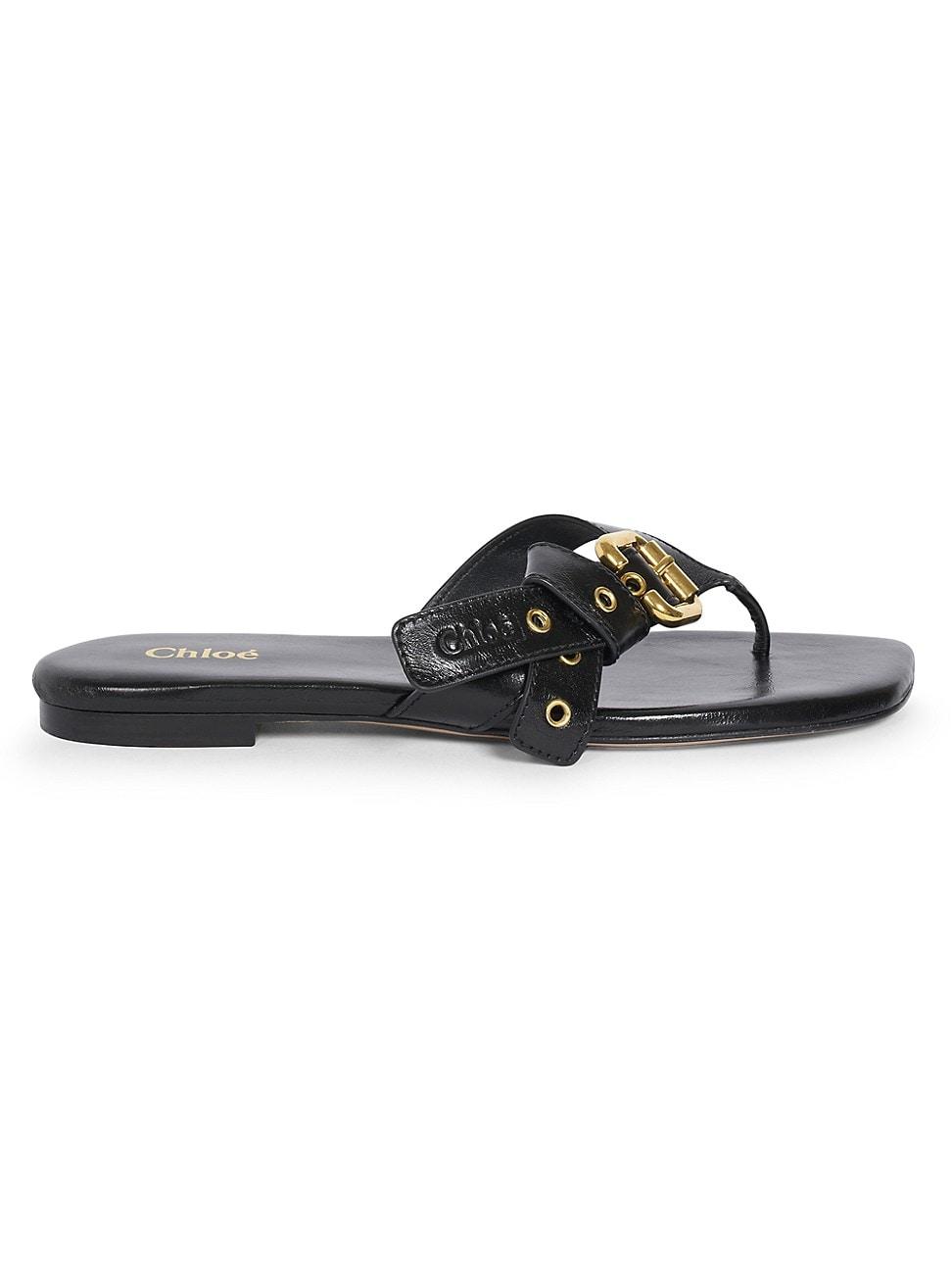 Womens Mae Leather Thong Sandals Product Image