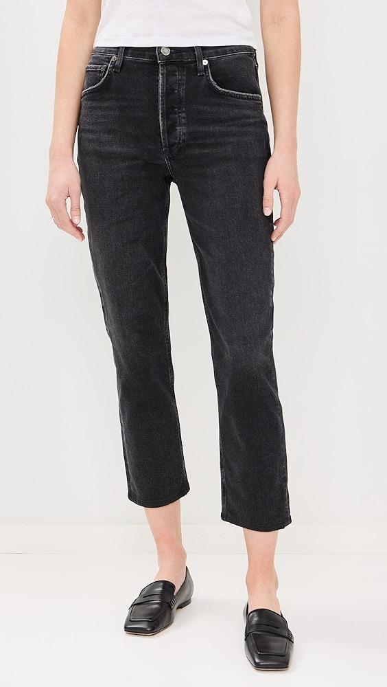 AGOLDE Riley High Rise Straight Crop Jeans | Shopbop Product Image