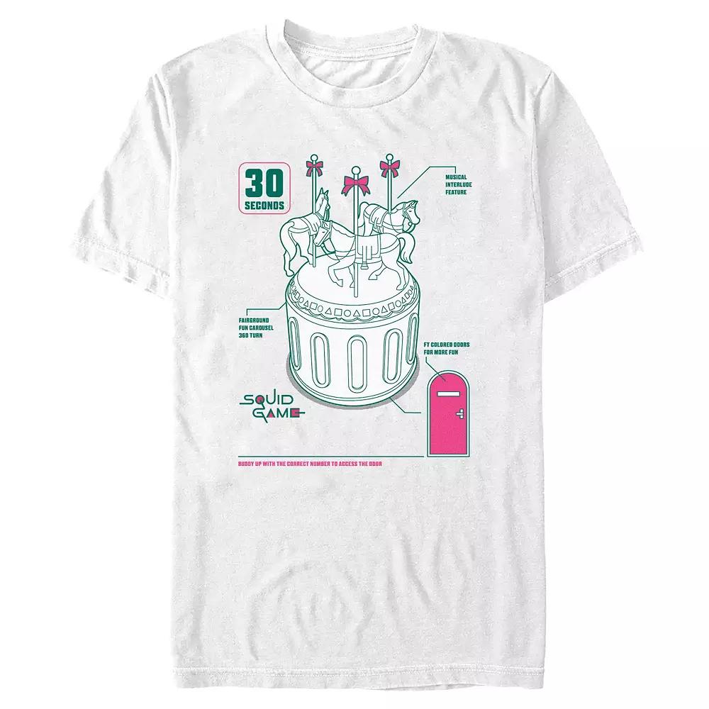 Men's Squid Game Carousel Game Description Graphic Tee,  Product Image