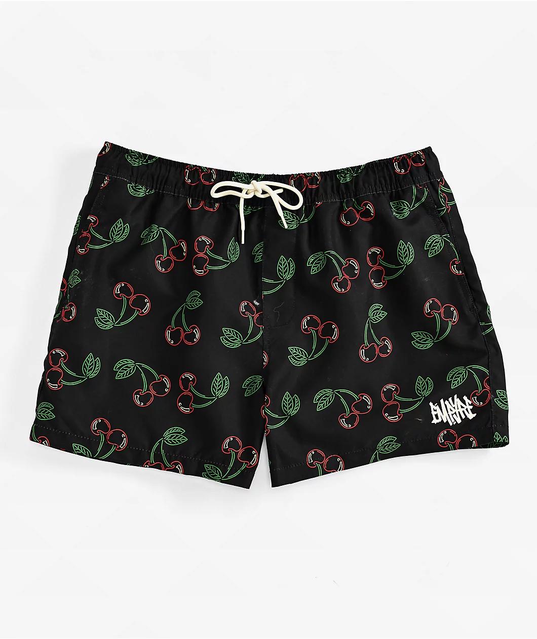 Empyre Ollie Black Cherry Board Shorts Product Image
