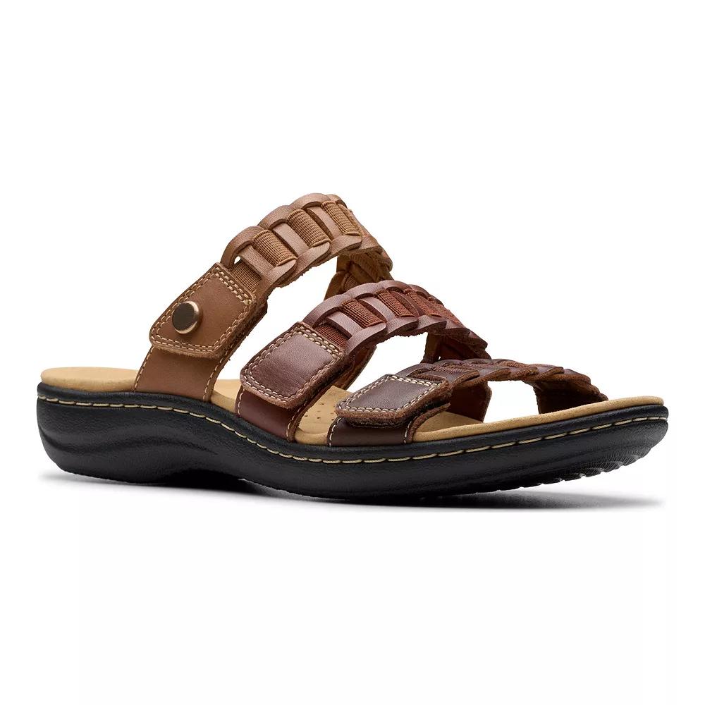 Clarks® Laurieann Hope Women's Leather Slide Sandals,  Product Image