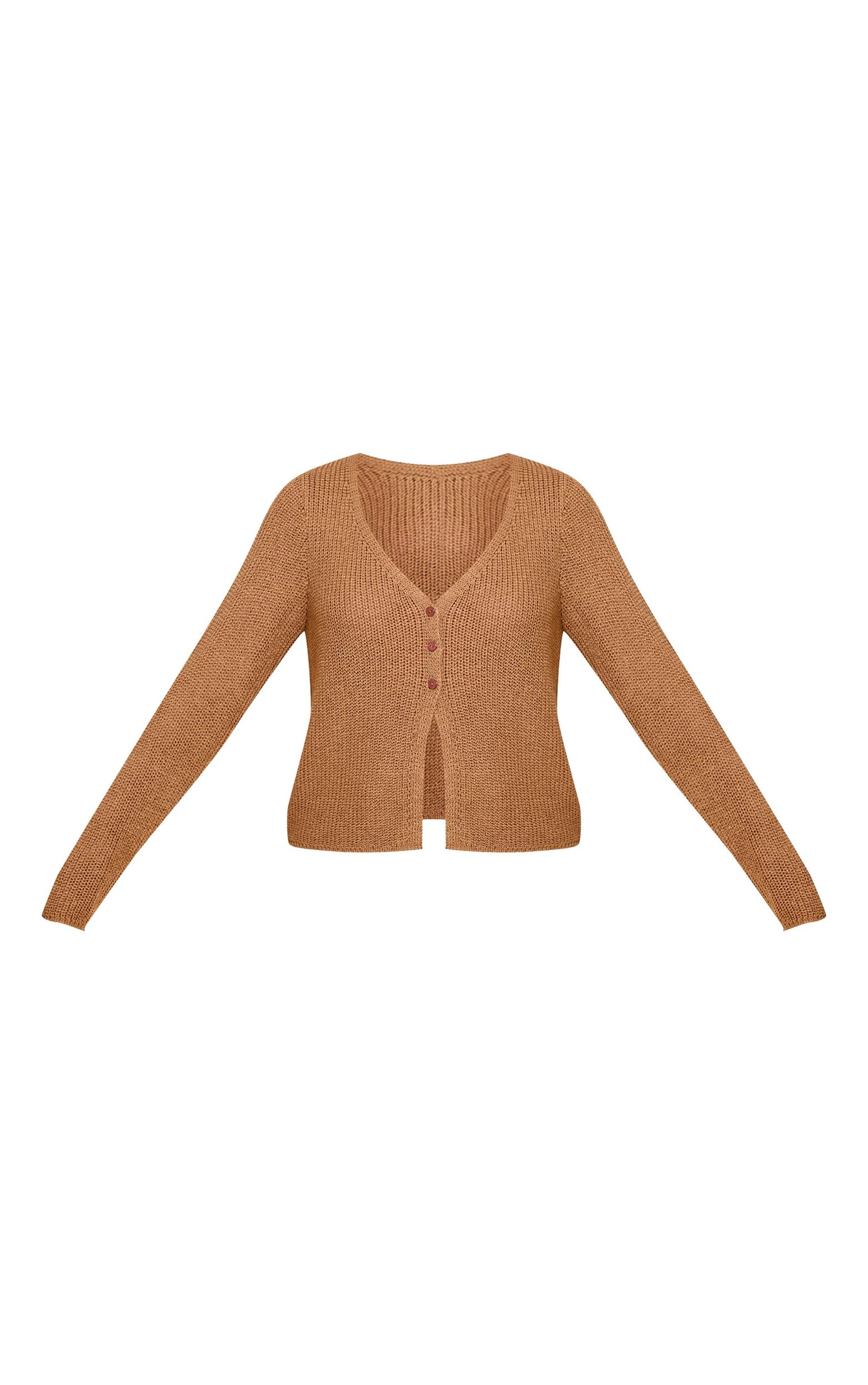 Mocha Filagree Button Cardigan Product Image