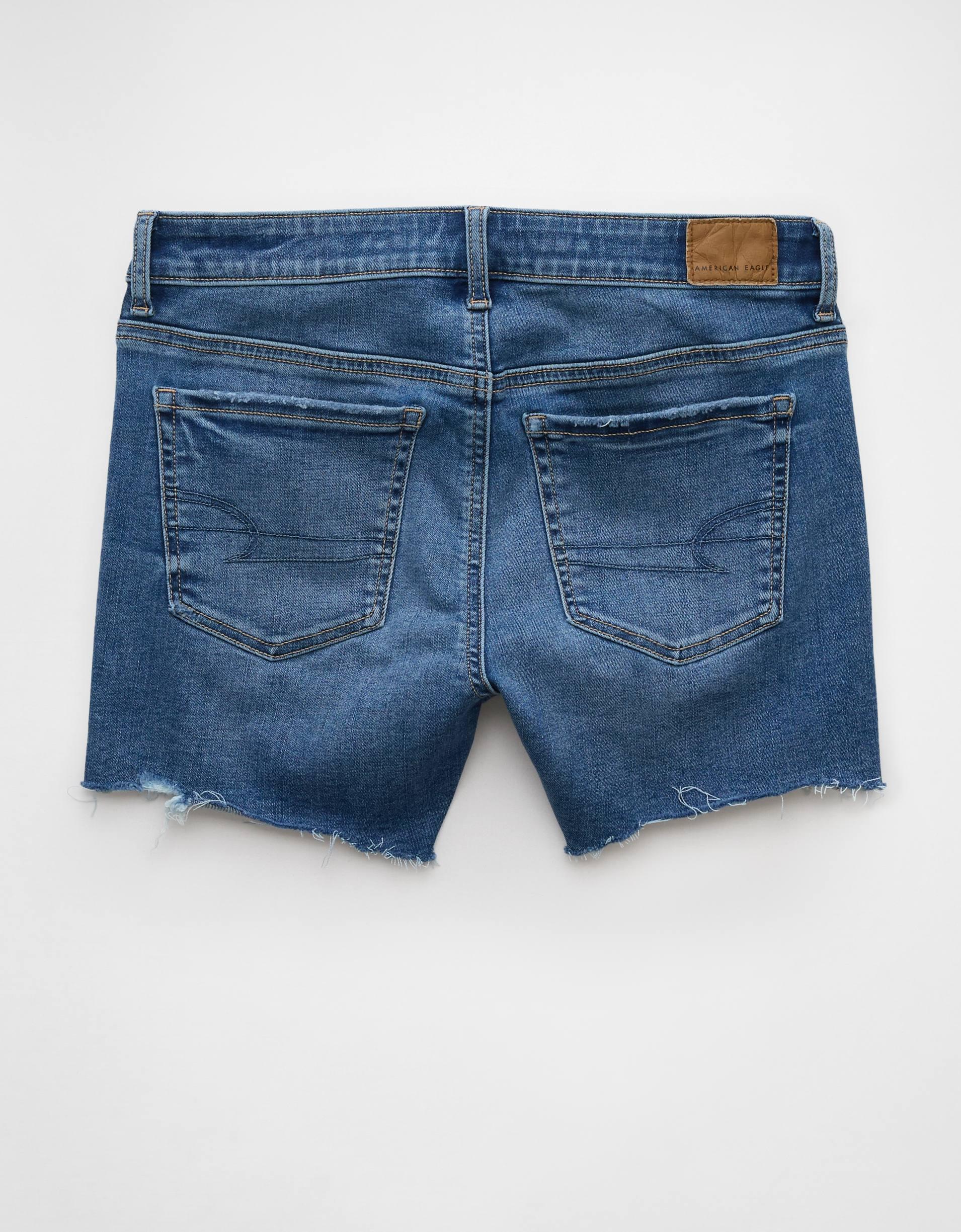 AE Next Level Low-Rise Denim Midi Short Product Image